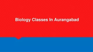 biology classes in aurangabad