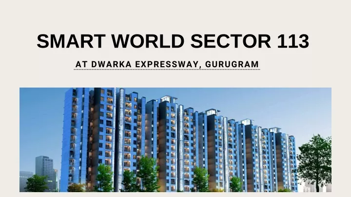 smart world sector 113