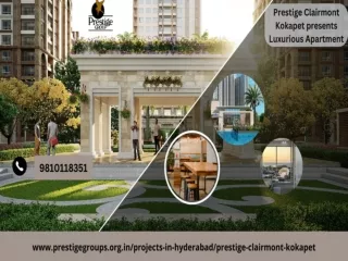 Prestige Clairmont Kokapet Luxurious Apartment Loaded With Stylish Facilities