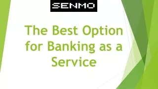 The Best Option for Banking as a Service