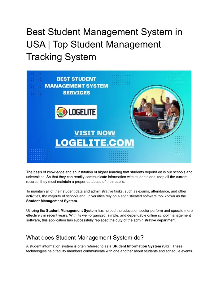 best student management system in usa top student