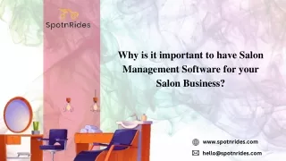why is it important to have salon management