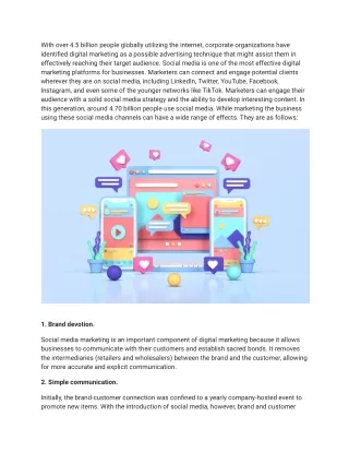 social media's impact on businesses