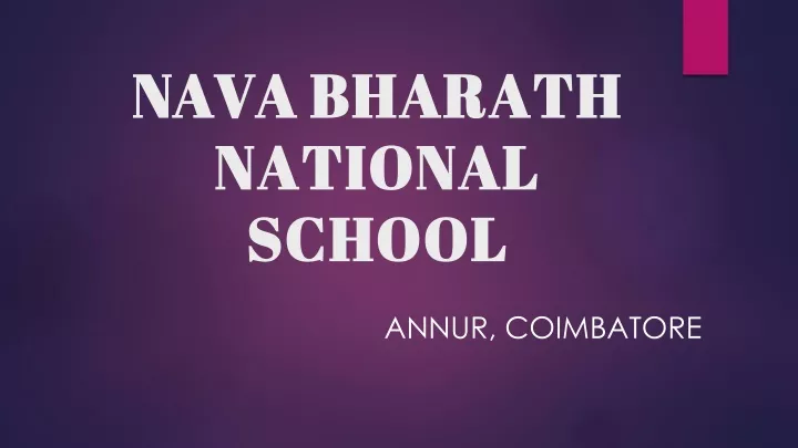 nava bharath national school