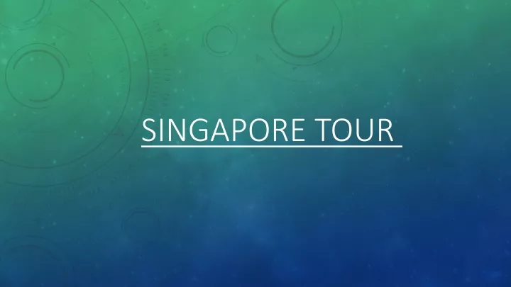 singapore tour