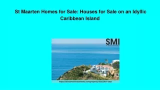 St Maarten Homes for Sale_ Houses for Sale on an Idyllic Caribbean Island