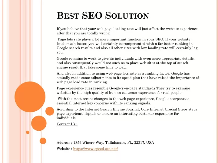 best seo solution