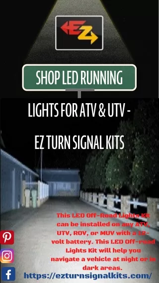Shop Led Running Lights For ATV & UTV - EZ Turn Signal Kits