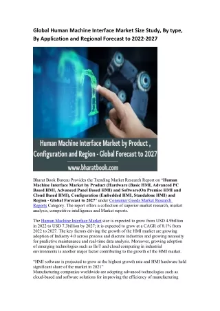 global human machine interface market size study