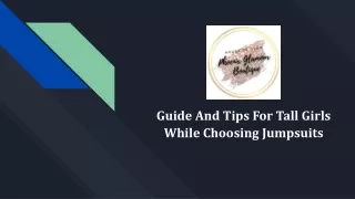 guide and tips for tall girls while choosing