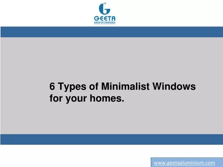 6 types of minimalist windows for your homes