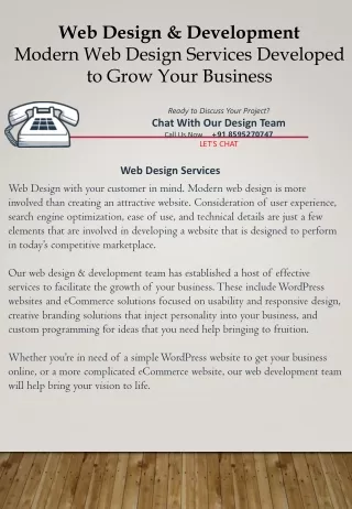 Website Design and Development for Your Business
