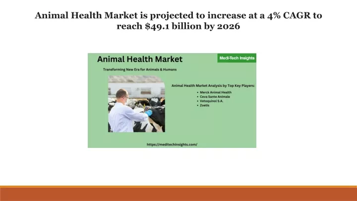 animal health market is projected to increase