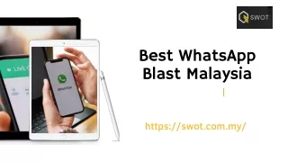 Best WhatsApp Blast Malaysia - WGA Marketing Sdn Bhd (SWOT)