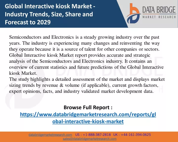 global interactive kiosk market industry trends