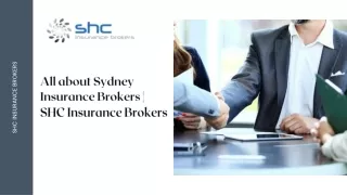 All About Sydney Insurance Brokers | SHC Insurance Brokers