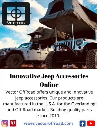 Vector Off Road – Innovative Jeep Accessories Online | USA