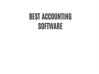 BEST ACCOUNTING SOFTWARE