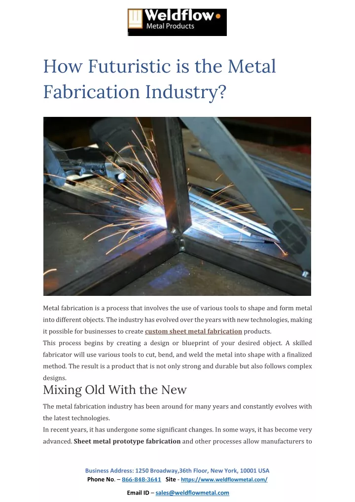 how futuristic is the metal fabrication industry