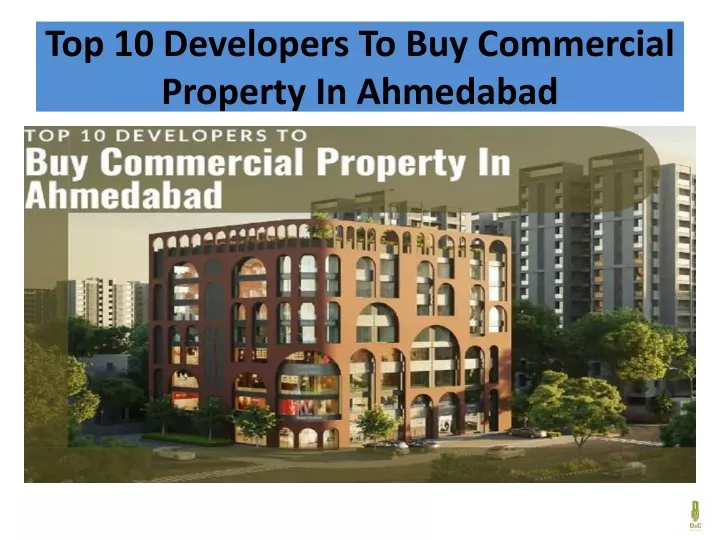 top 10 developers to buy commercial property in ahmedabad