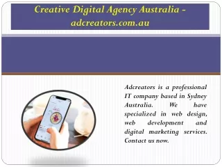 Creative Digital Agency Australia - adcreators.com.au