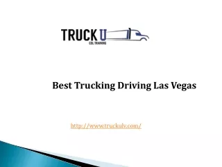 Best Trucking Driving Las Vegas
