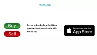 Pedals App | Buy and sell pre-owned and refurbished bikes, parts and equipment l