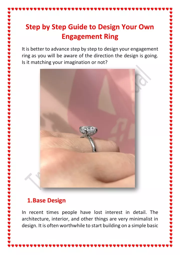 step by step guide to design your own engagement