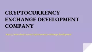 cryptocurrency exchange development company