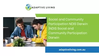 Social and Community Participation NDIS Darwin NDIS Social and Community Participation Darwin