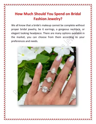 How Much Should You Spend on Bridal Fashion Jewelry_ProvidenceDiamondFineJewelry