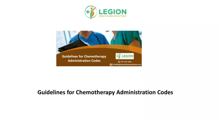 guidelines for chemotherapy administration codes