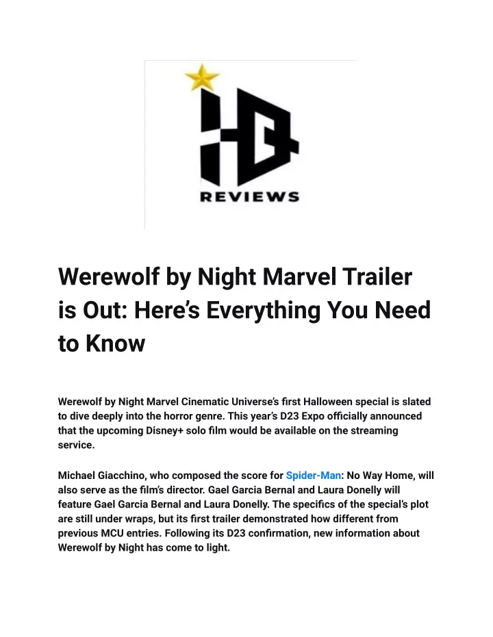 werewolf by night marvel trailer is out here
