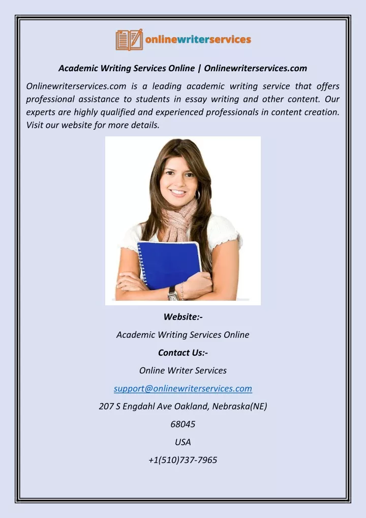 academic writing services online