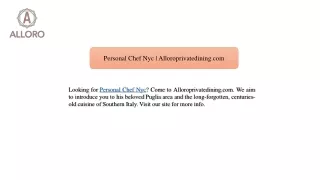 personal chef nyc alloroprivatedining com