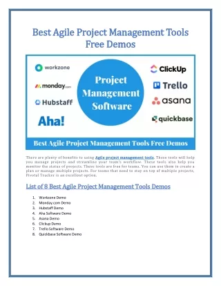 best agile project management tools best agile