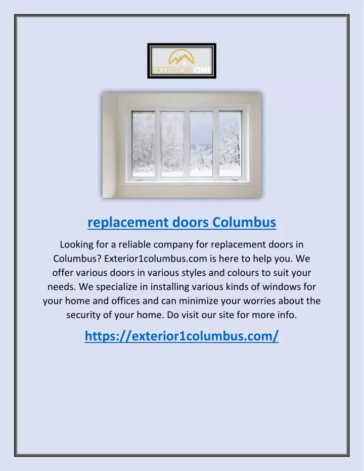 replacement doors columbus