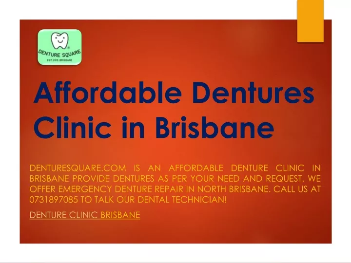 affordable dentures clinic in brisbane