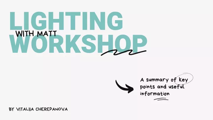 lighting workshop