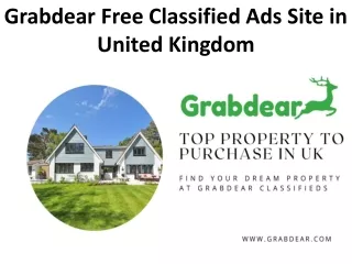 Grabdear Free Classified Ads Site in UK