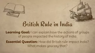 british rule in india