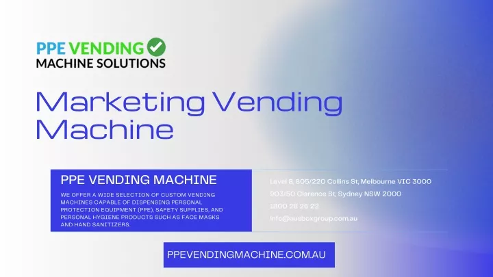 marketing vending machine