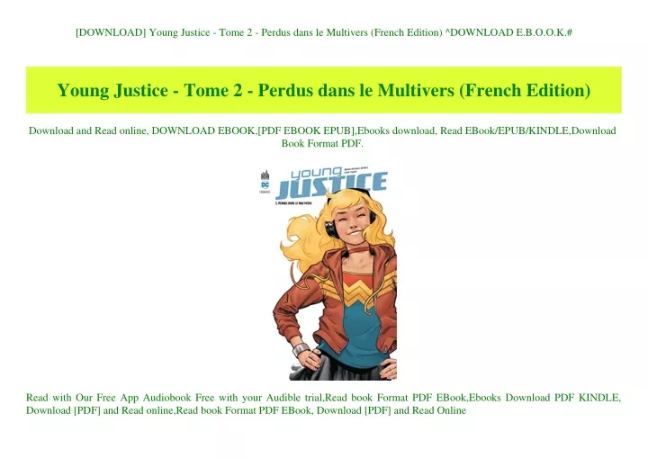 download young justice tome 2 perdus dans