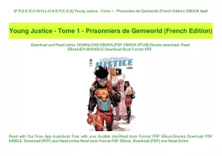 [F.R.E.E D.O.W.N.L.O.A.D R.E.A.D] Young Justice - Tome 1 - Prisonniers de Gemworld (French Edition) EBOOK #pdf