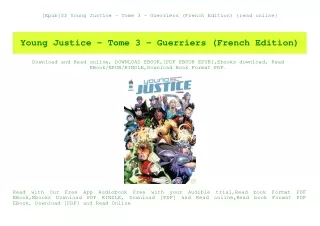 [Epub]$$ Young Justice - Tome 3 - Guerriers (French Edition) {read online}