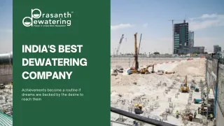Prasanth Dewatering | Well Point Dewatering Contractors Chennai
