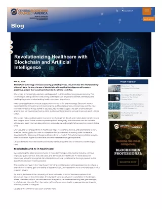 Revolutionizing Healthcare with Blockchain and Artificial Intelligence