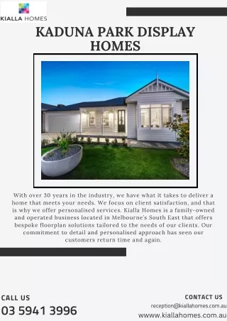 Kaduna Park Display Homes