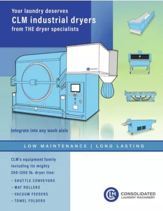 Industrial Dryers - Laundry Equipment Manufacturers - CLM