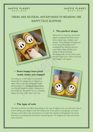 The  Advantages to Wearing the Happy Face Slippers - Know More